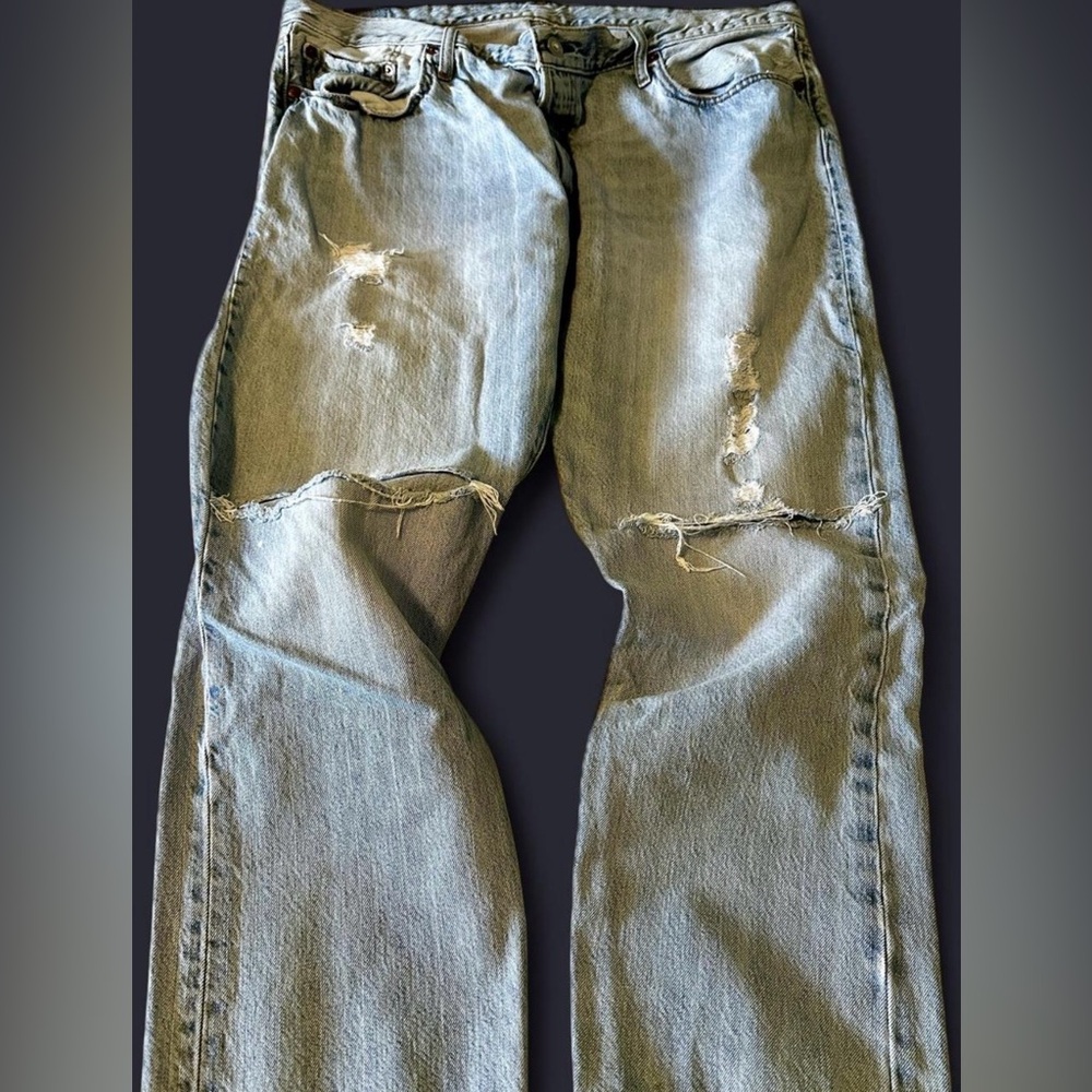Levi's 501 CT Distressed Jeans - Picture 7 of 11